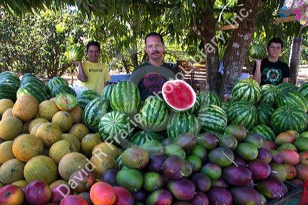 Roadside fruit stand near Caldera, Costa Rica.
