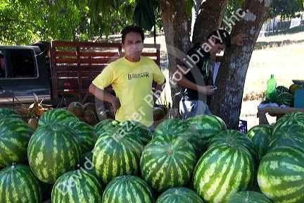 Roadside fruit stand near Caldera, Costa Rica.