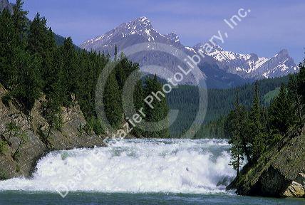 Bow Falls in Banff, Alberta, Canada.
