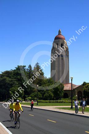 Hoover Tower on the Stanford University campus in Palo Alto, California, USA.