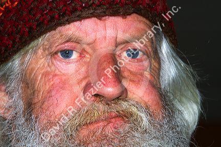 Portrait of an elderly man in Boise, Idaho, USA. MR
