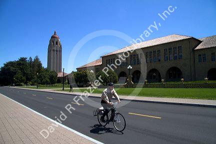 Hoover Tower on the Stanford University campus in Palo Alto, California, USA.