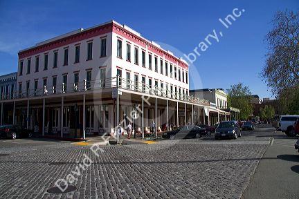 Old Sacramento State Historic Park in Sacramento, Califorina, USA.