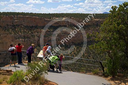 Scenic overlook at Mesa Verde National Park located in Montezuma County, Colorado, USA.