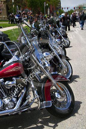 Motorcycle rally to create driver safety awareness in Boise, Idaho, USA.