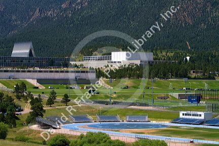 The campus of the United States Air Force Academy in Colorado Springs, Colorado, USA.
