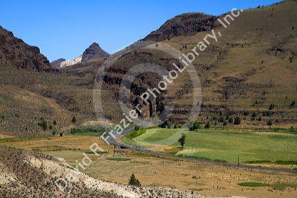 Overlooking Sheep Rock at the John Day Fossil Beds National Monument in Eastern Oregon, USA.