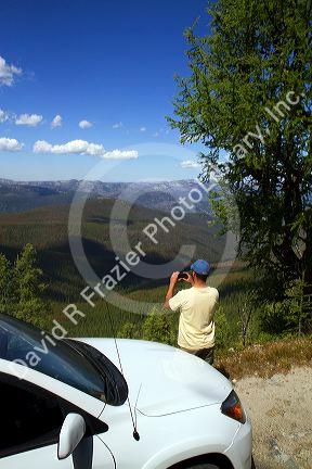 Overlooking the Frank Church-River of No Return Wilderness Area along the historic Magruder Corridor road that devides the Frannk Church-River of No Return Wilderness Area and the Selway-Bitterwoot Wilderness in Idaho, USA.