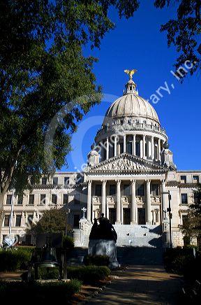 Mississippi State Capitol building in Jackson, Mississippi, USA.