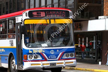 Public transportation bus in Buenos Aires, Argentina.