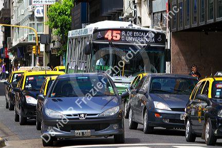 Public transportation bus in Buenos Aires, Argentina.