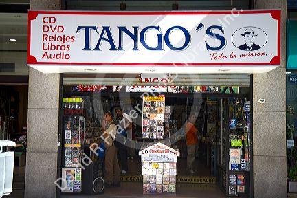 Tango's music store in Buenos Aires, Argentina.