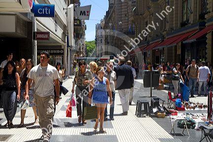 The pedestrian section of Florida Street in the Retiro barrio of Buenos Aires, Argentina.