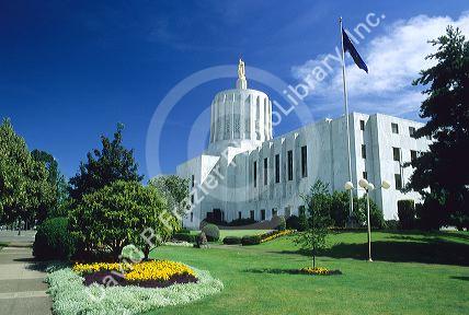The Oregon state capitol building in Salem.
