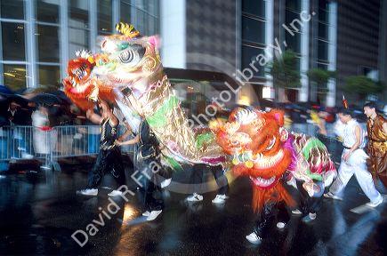 Chinese New Year celebration and parade in San Francisco, California.