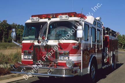 Dumphries, Virginia volunteer fire department pumper truck.