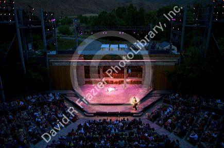 Performance at the outdoor amphitheater of the Idaho Shakespeare Festival located in Boise, Idaho, USA.