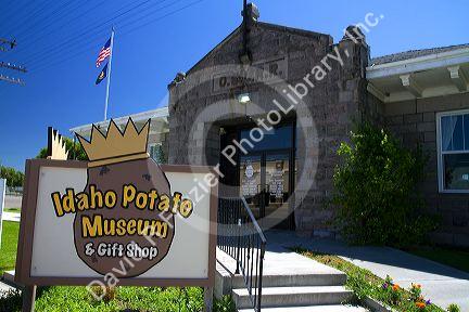 Exterior of the Idaho Potato Museum located in Blackfoot, Idaho, USA.