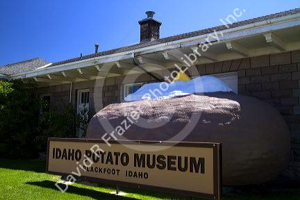 Exterior of the Idaho Potato Museum located in Blackfoot, Idaho, USA.
