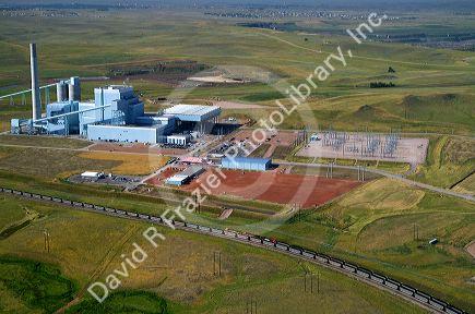 Basin Electric's Dry Fork coal fired electricity generating plant near Gillette, Wyoming, USA.