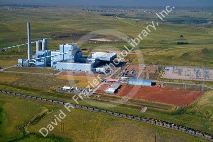 Basin Electric's Dry Fork coal fired electricity generating plant near Gillette, Wyoming, USA.