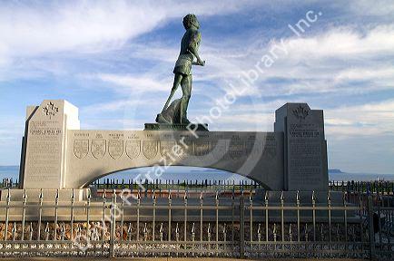 The Terry Fox Monument, located near Thunder Bay, Ontario, Canada.