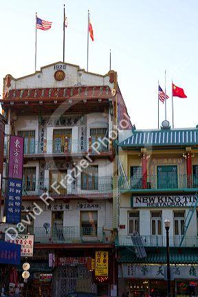 Chinatown of San Francisco, California, USA.
