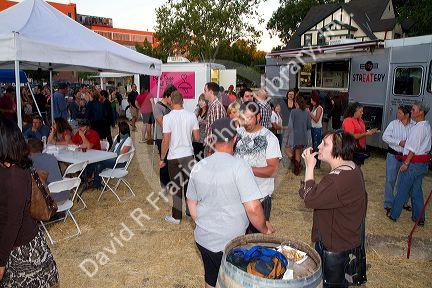 Food truck ralley in Boise, Idaho, USA.