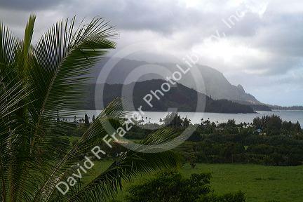 Hanalei Bay on the north shore of Kauai island, Hawaii, USA.