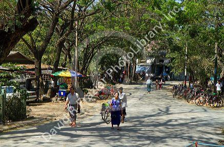 Street scene in (Rangoon) Yangon, (Burma) Myanmar.