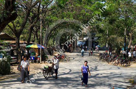 Street scene in (Rangoon) Yangon, (Burma) Myanmar.