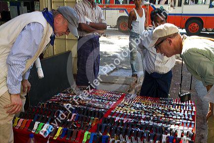 Knock off american brand watches being sold in (Rangoon) Yangon, (Burma) Myanmar.