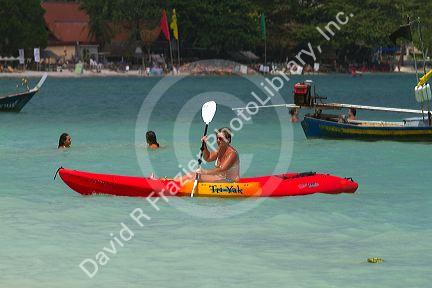 The Gulf of Thailand at Chaweng beach on the island of Ko Samui, Thailand.
