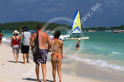 The Gulf of Thailand at Chaweng beach on the island of Ko Samui, Thailand.