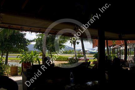 Ko Samui International Airport near Chaweng on the island of Ko Samui, Thailand.