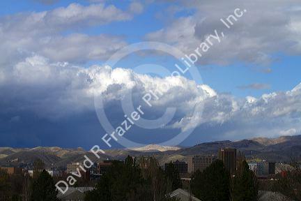 Cold front weather system over Boise, Idaho, USA.