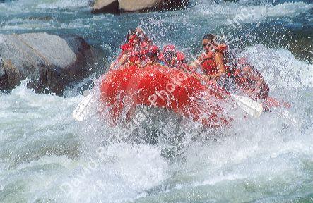 Whitewater rafting on the Payette River in Idaho.