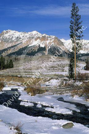 Early winter on the Big Wood River, Idaho.