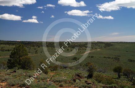 Scenic view along the Owyhee Uplands Backcountry Byway in Owyhee County, Idaho, USA.