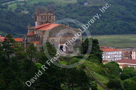 Church of Santa Maria de los Angeles at San Vicente de al Barquera, Cantabria, Spain.