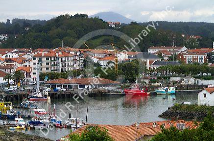 Harbor at Saint-Jean-de-Luz in the Basque province of Labourd, southwestern France.
