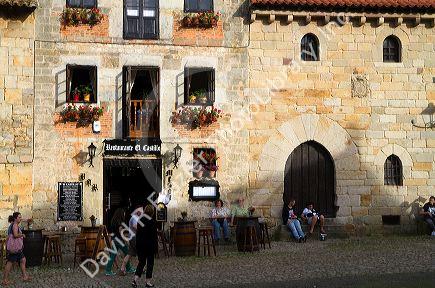 Restaurant in the village of Santillana del Mar, Cantabria, Spain.