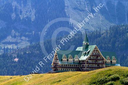 Prince of Wales Hotel located in Waterton Lakes National Park, Alberta, Canada.