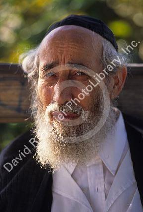A portrait of an elderly jewish man.