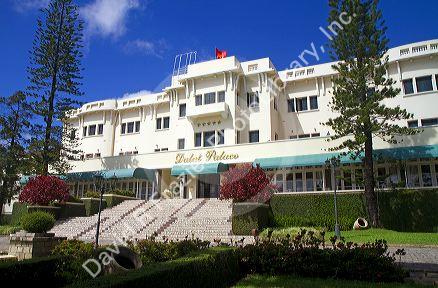 The Dalat Palace Hotel located on Tran Phu Street in Da Lat, Vietnam.