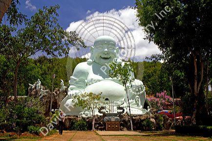 Laughing Buddha temple near Da Lat, Vietnam.