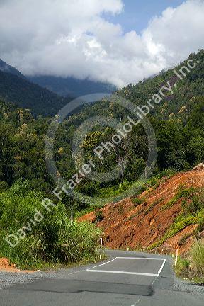 Rural road between Da Lat and Nha Trang, Vietnam.