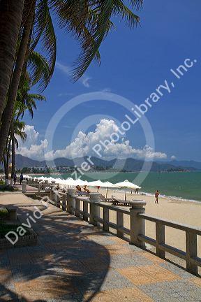 Beach walk at Nha Trang, Vietnam.