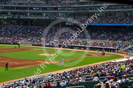 The baseball park at Target Field in Minneapolis, Minnesota, USA.