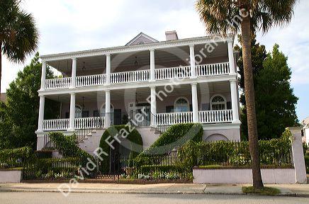 Antebellum mansion in Charleston, South Carolina, USA.